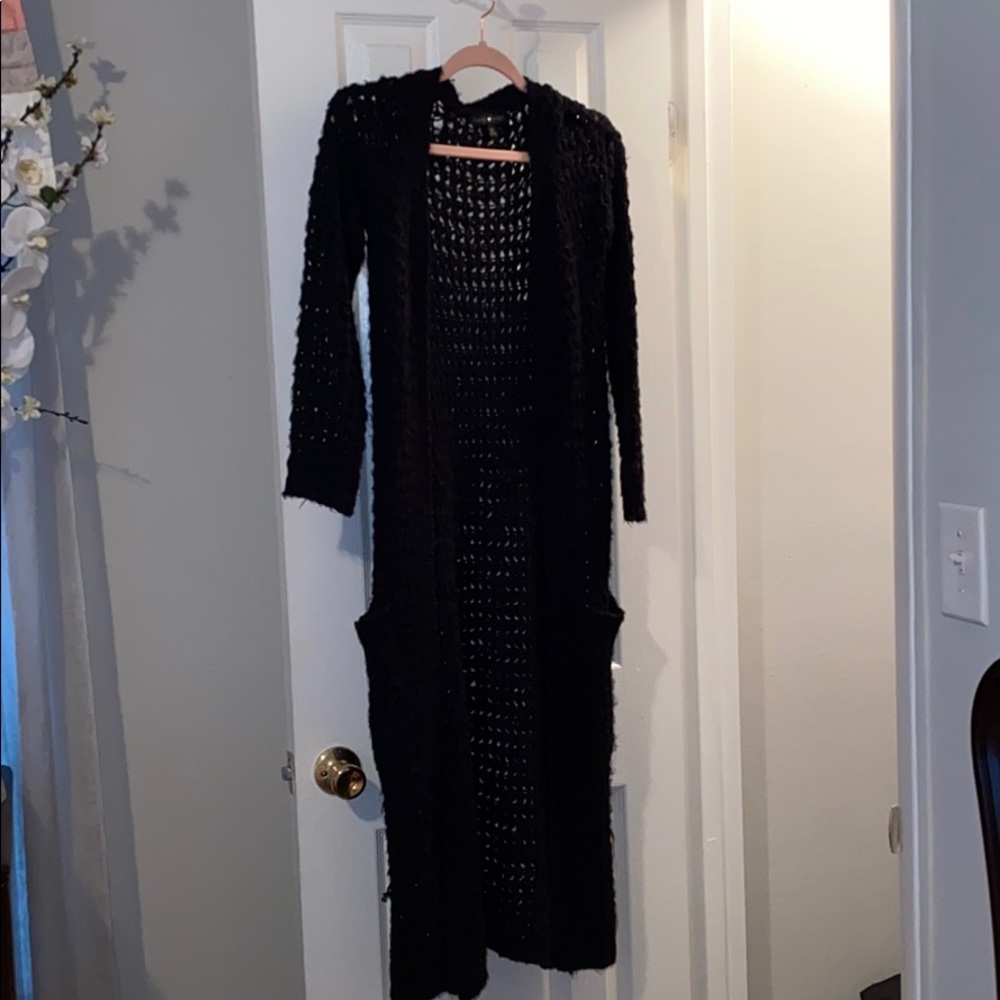 Black cardigan